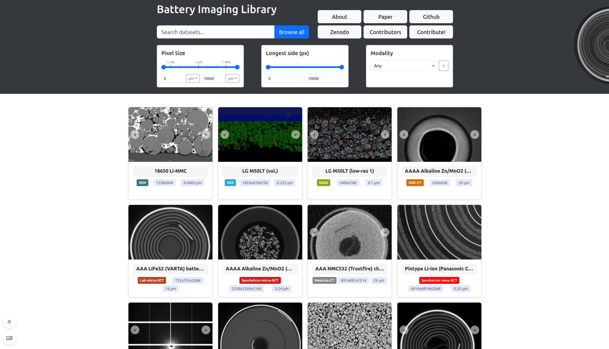 image from Battery Imaging Library